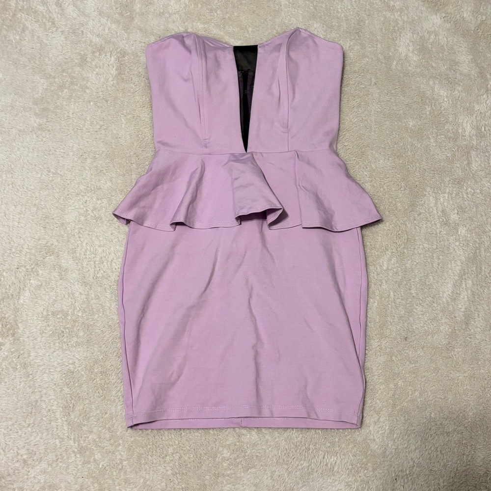 Purple bodycon dress